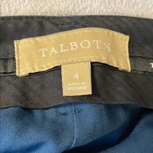 Talbots Dark Blue Wool with lining Women's Trousers
